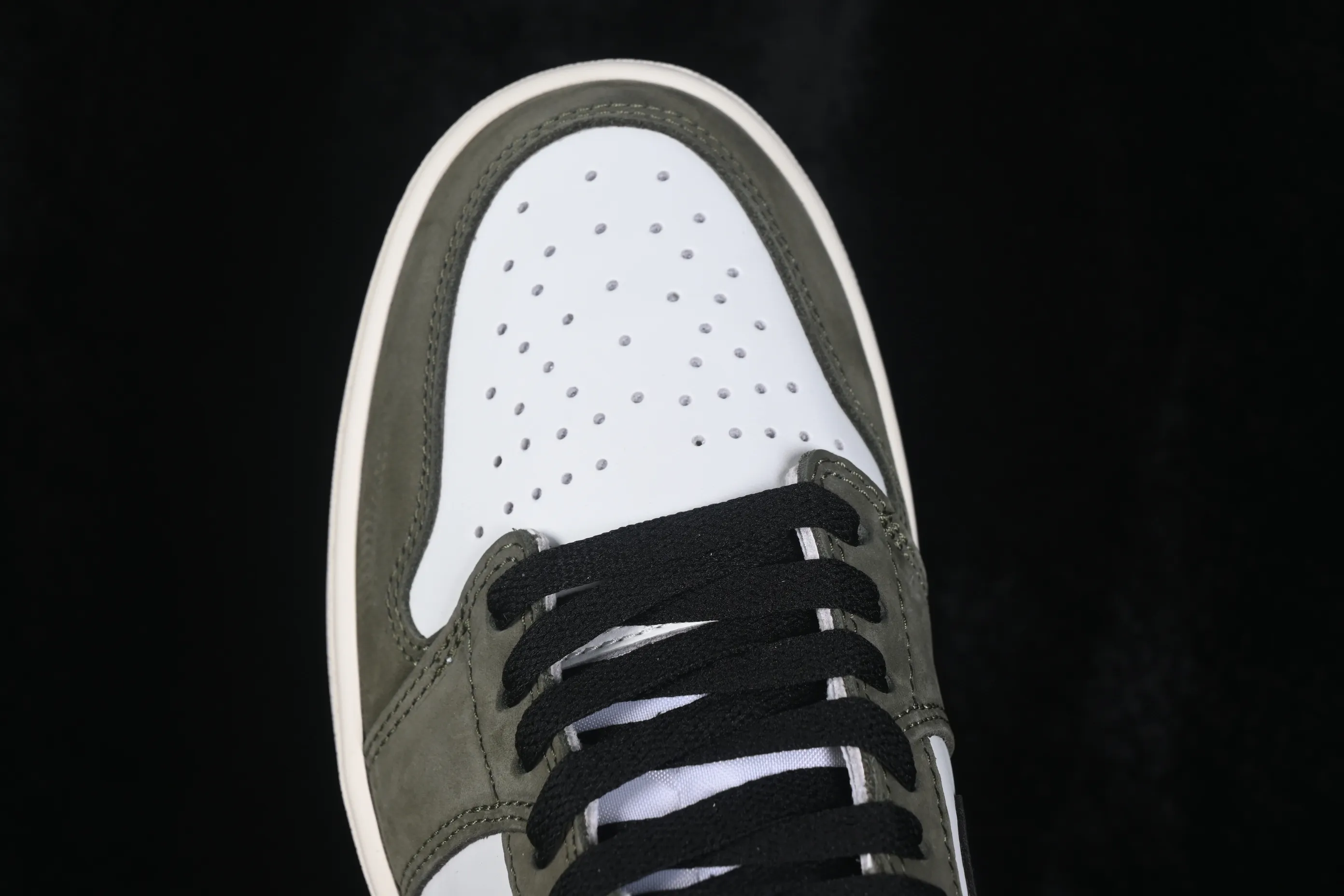 All categories Air Jordan Jordan series basketball shoes Air Jordan 1 Low Air Jordan 1 Low OG "Medium Olive" AJ1 Joe 1 joint model olive green low-top retro cultural basketball shoes HQ6998-200